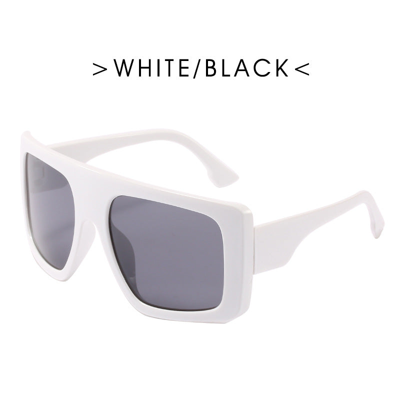 Wholesale Large Frame Square Beach PC Sunglasses